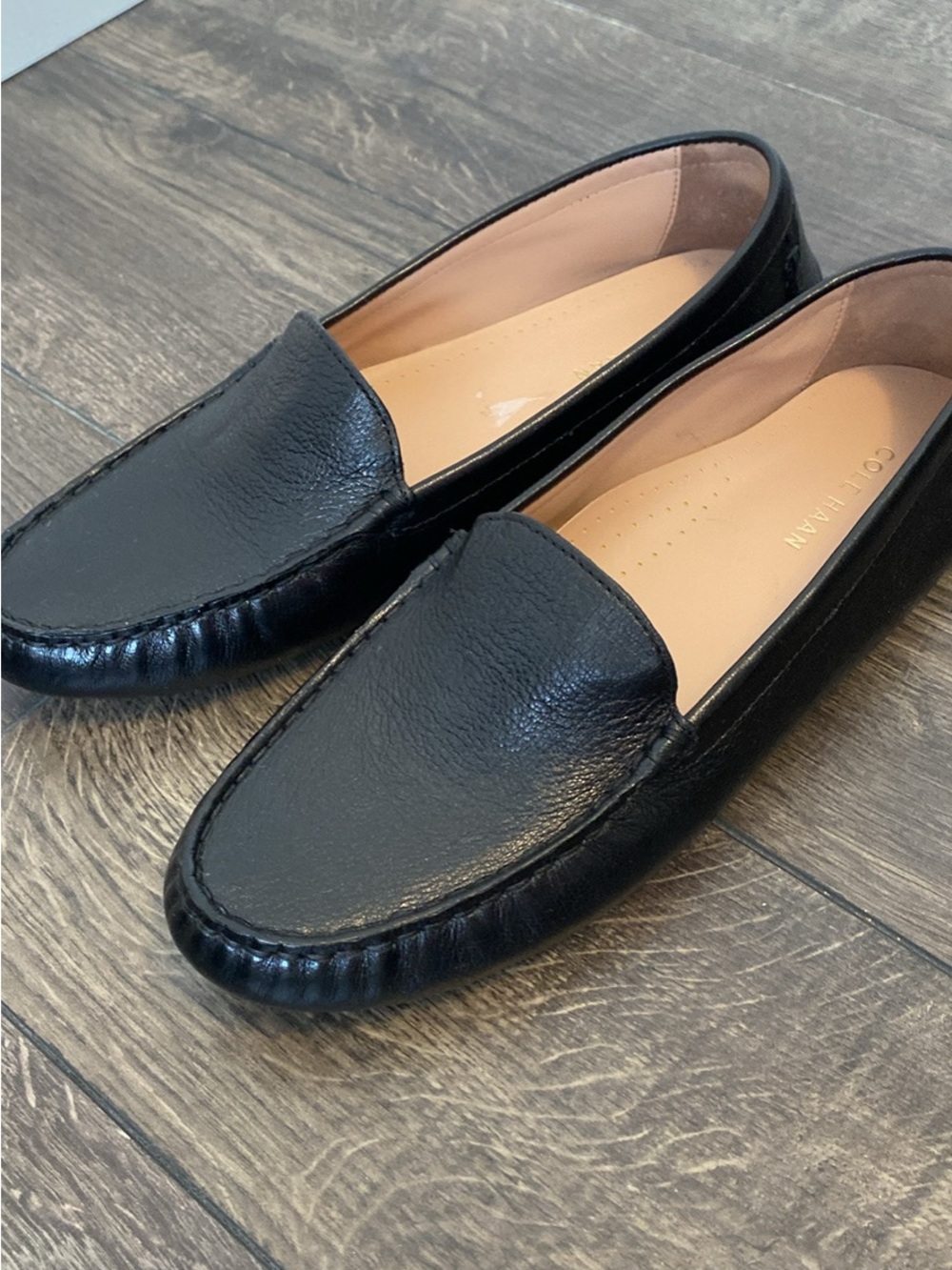 Cole Haan Black Leather Loafers